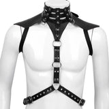 Men's Leather Body Chest Harness