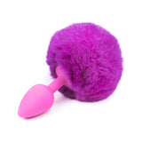 Rabbit Anal Plug with Furry Tail – Silicone Buttplug for Adults