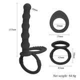 Long Anal Beads with Pull Ring