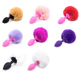 Rabbit Anal Plug with Furry Tail – Silicone Buttplug for Adults